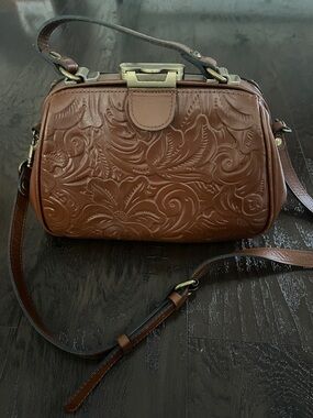 Patricia Nash Gracchi Satchel Florence Tooled Bag